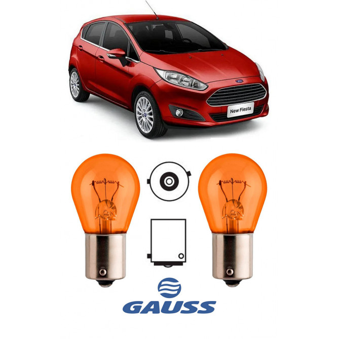 Par Lampada Pisca Seta Farol Ford New Fiesta 2013 2014 2015 2016 2017
