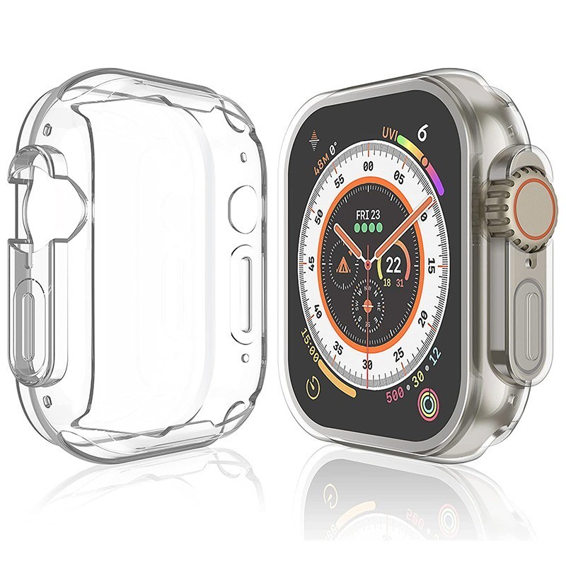 Capa Transparente TPU protetor tela compativel com apple watch serie 8 ultra 49mm
