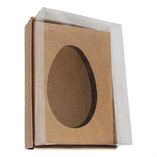 20 Un Embalagem Ovo De Colher/ De Páscoa 250g Kraft / Branco em Oferta na Shopee