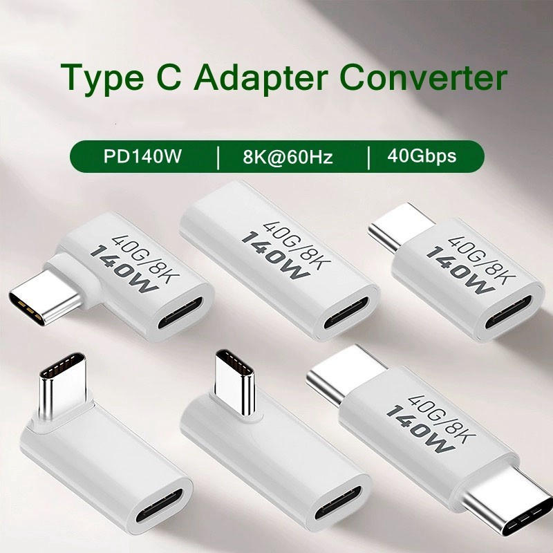 PD140W USB4.0 Tipo C Para USB Adaptador De Carregamento Rápido Conversor De Dados 40Gbps Conector De Sincronização 8K 60Hz OTG MacBook