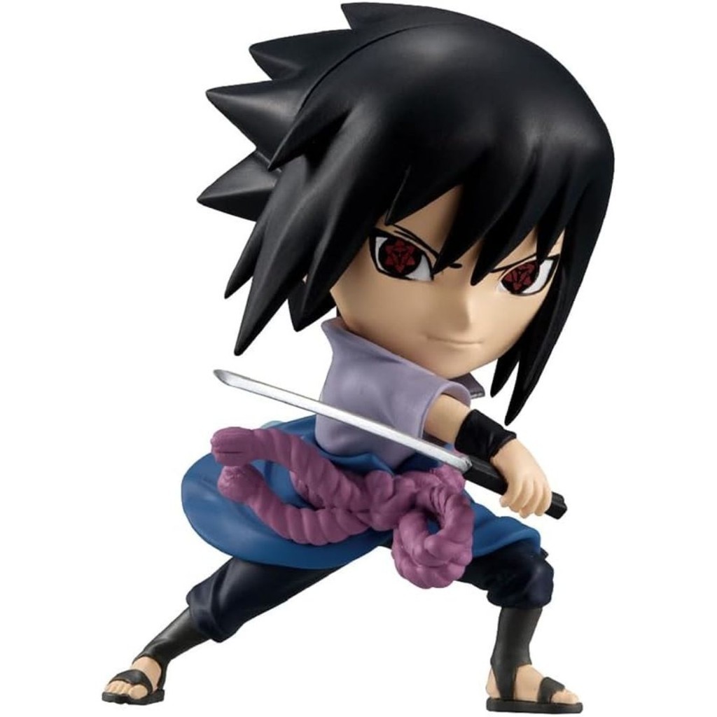 Naruto Bandai Boneco Chibi Master Sasuke Uchiha Figura De Ação Action Figure Colecionavel