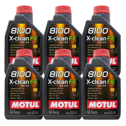 KIT MOTUL 8100 X-CLEAN FE 5W-30 6 LITROS