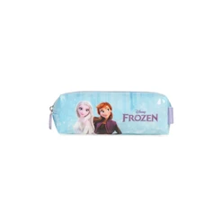 Estojo Escolar Feminino Pequeno Frozen Elsa e Anna