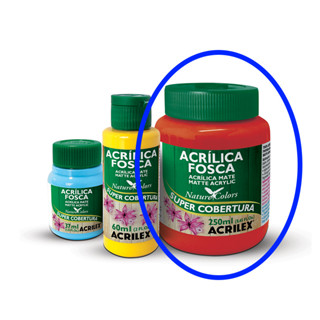 Tinta Acrilica Fosca 250ml Acrilex (para artesanato, escolar) ref.03525 em Oferta na Shopee