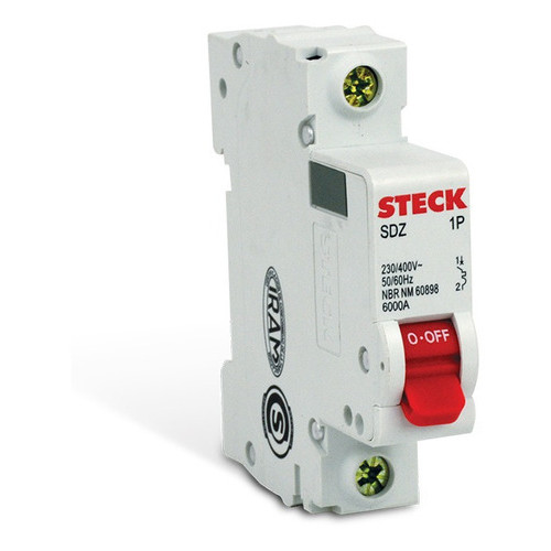 Disjuntor Unipolar Serie Sd1 100a 1p Curva c Steck