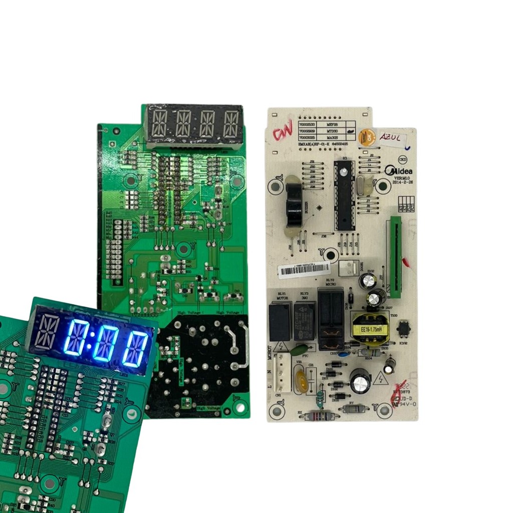 PLACA DE MICROONDAS  PARA ELETROLUX MTD30 DISPLAY AZUL 70002929 - MTD30PCI-AZ