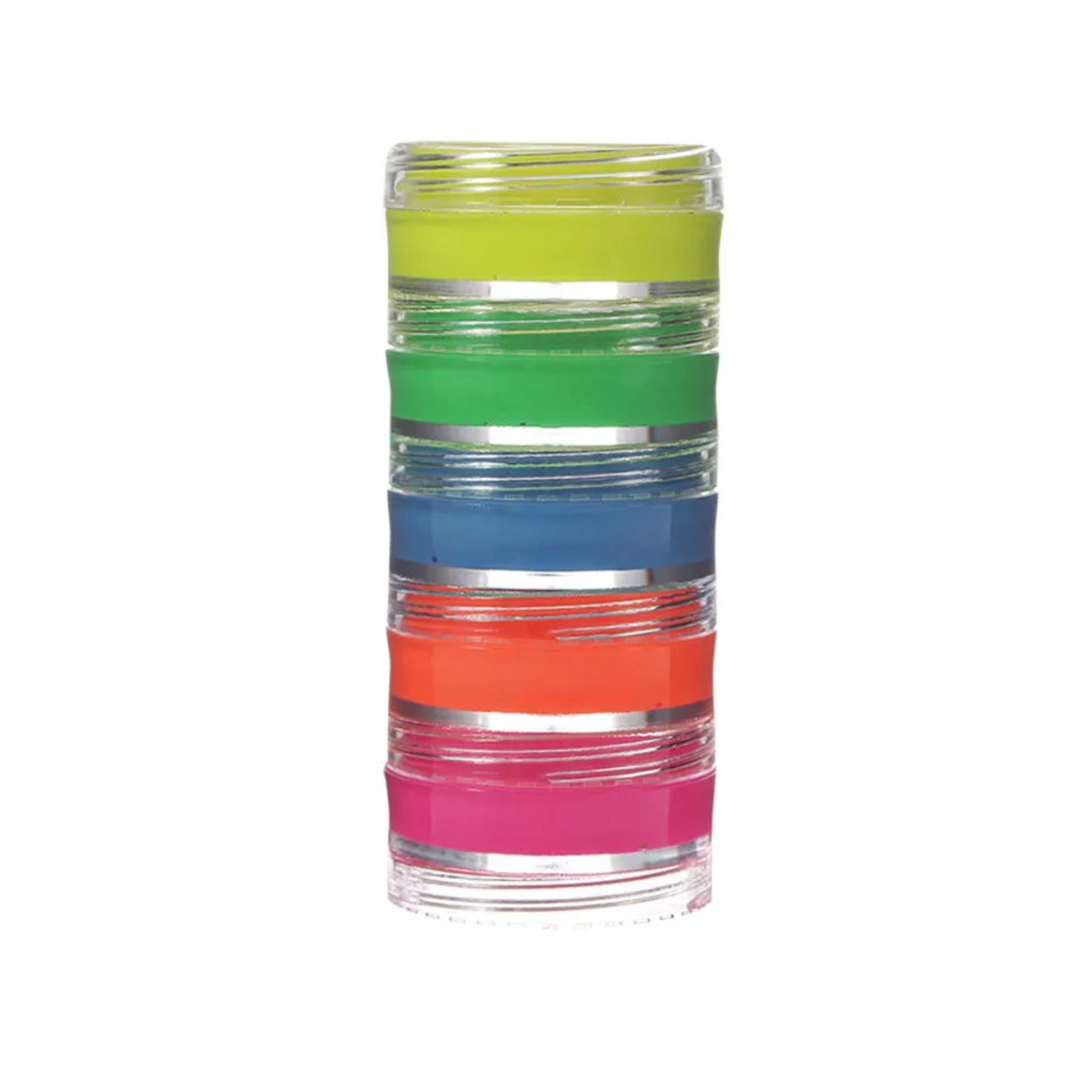 Tinta Facial Cremosa 5 Cores Fluorescente Color Make - 1 Kit Com 5 Cores em Oferta na Shopee