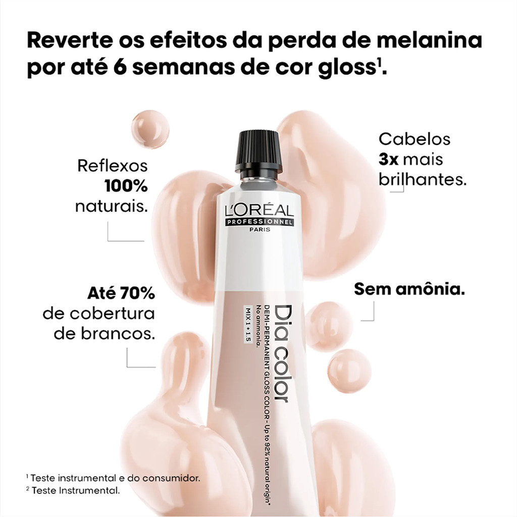 Detalhes do L'Oréal Professionnel Dia Color 7.13 Louro Bege - Tonalizante 60g