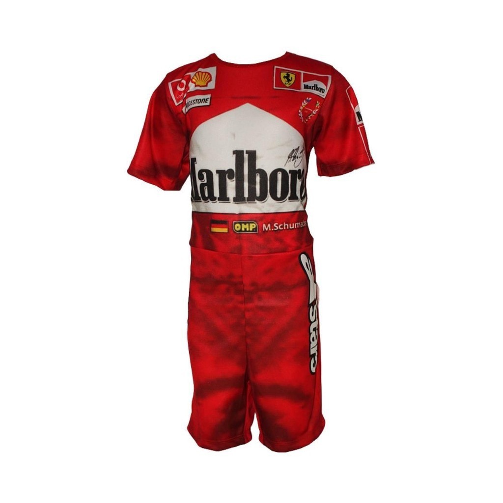 Fantasia Piloto de Carros de Corrida Formula 1 Infantil Curta em Oferta na Shopee