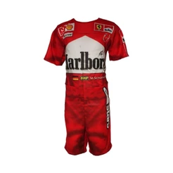 Fantasia Piloto de Carros de Corrida Formula 1 Infantil Curta