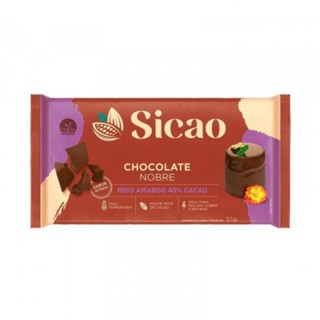 Chocolate Nobre Meio Amargo Barra Sicao 2,1kg