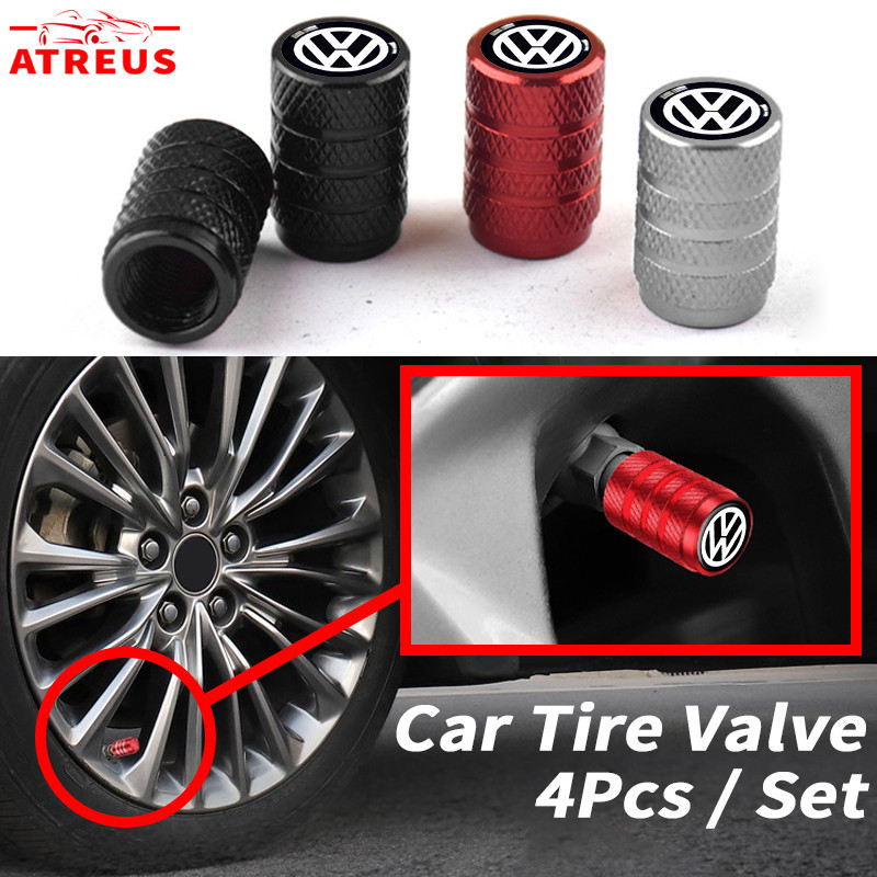 4pcs Volkswagen Válvulas De Pneus De Liga em Oferta na Shopee