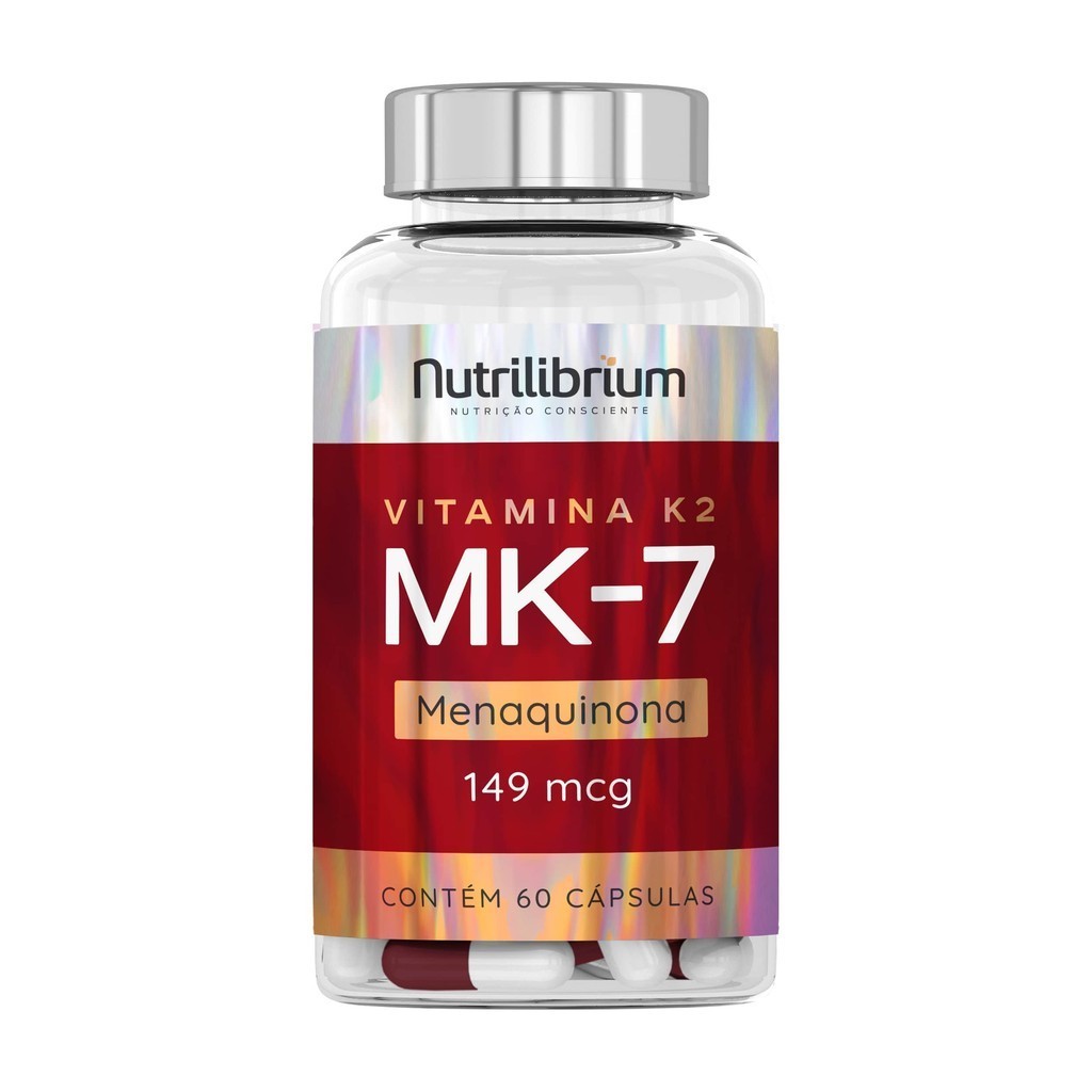 Vitamina K2 Mk7 149mcg 60 Cápsulas Nutrilibrium - Health