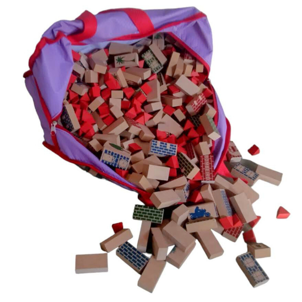 Sacolão Futuro Engenheiro 500 Peças Blocos de Montar Clássicos Pequeno Arquiteto Educativo em Oferta na Shopee