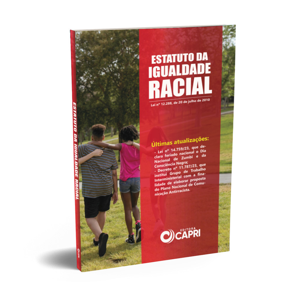 Livro Físico Estatuto da Igualdade Racial - Atualizado
