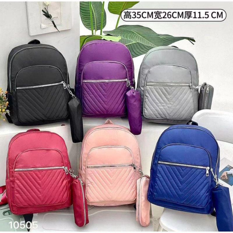 Mochila Feminina de Alumínio Com estojo Textura Bordada   modelo1200 em Oferta na Shopee