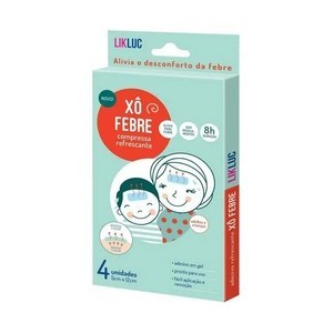 Likluc Xô Febre - Compressas Refrescantes para Alivio da Febre