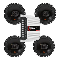 Módulo Taramps TS400x4 Fio + 4 Alto Falantes 6 JBL FLEX4 6TRFX55 - 220 Watts Rms