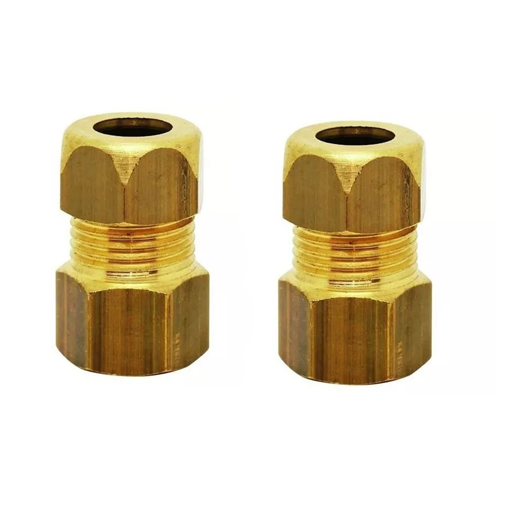 Kit 2 Adaptador Dako 1/2 Fêmea Fogão Cook Top Gás Encanado