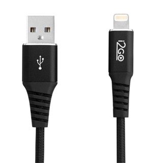 Cabo Lightning i2GO Certificado Mfi 2m 2,4a Preto em Oferta na Shopee