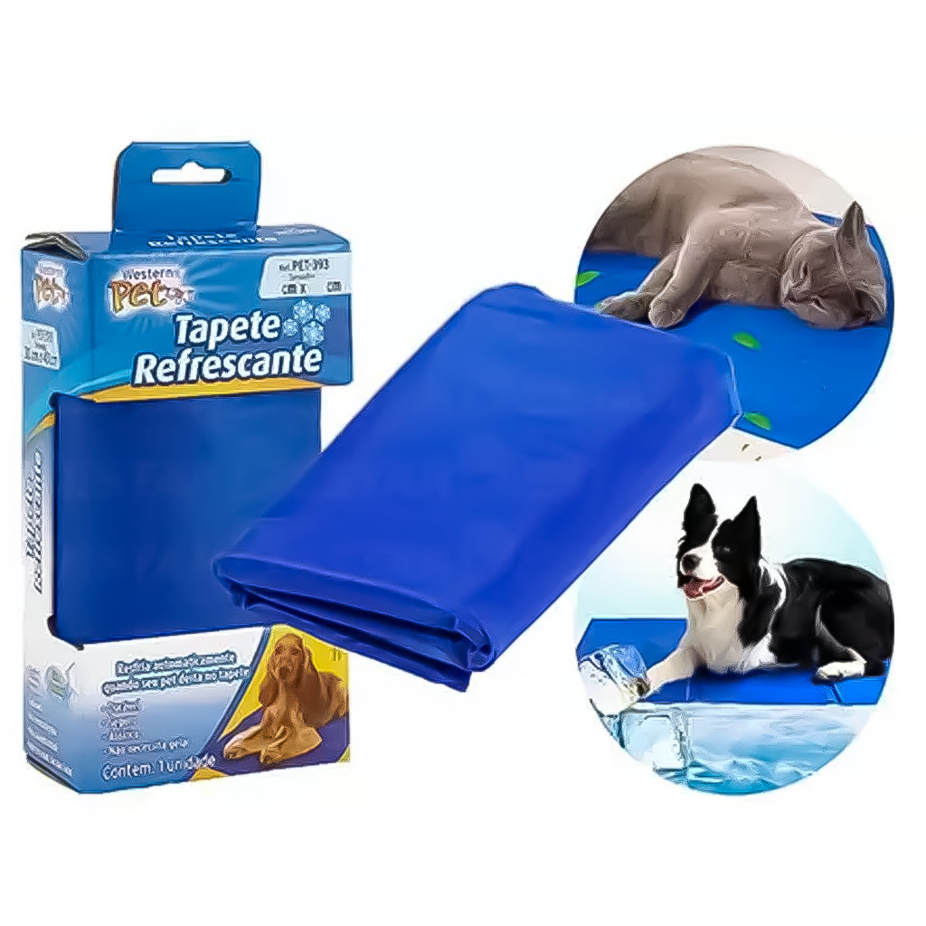 Tapete Refrescante Para Dias Quentes Gelado Frio Para Cachorro - Gato Pets Com Gel Alívio em Oferta na Shopee