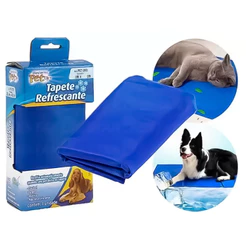 Tapete Refrescante Para Dias Quentes Gelado Frio Para Cachorro - Gato Pets Com Gel Alívio
