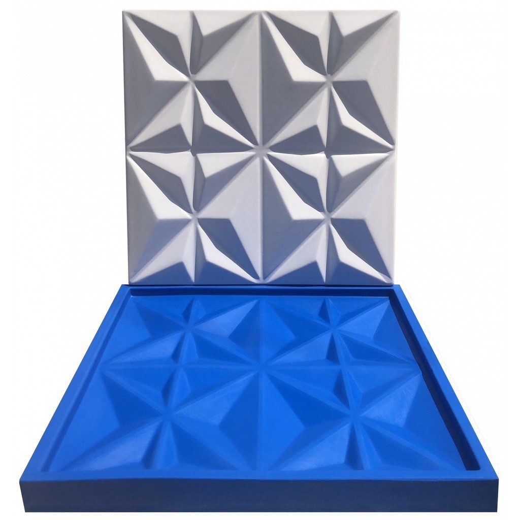 Forma Silicone Gesso Parede 3D - Cullinans Moderno
