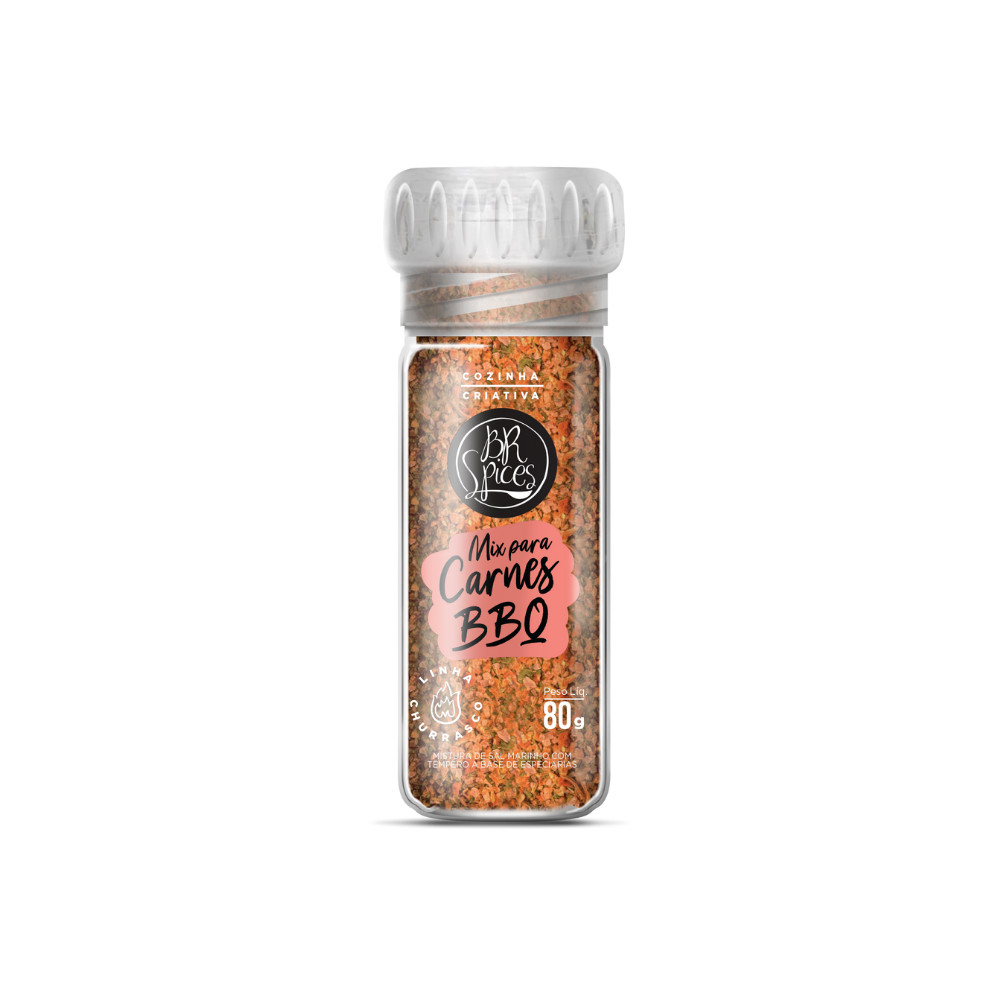Moedor BR Spices Mix para Carnes (BBQ) 80gr em Oferta na Shopee