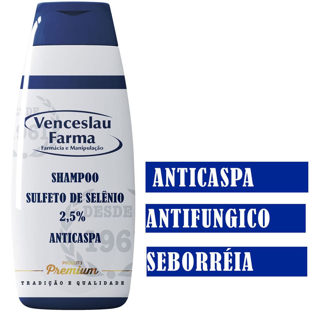 Shampoo Anticaspa De Sulfeto De Selênio 2,5%