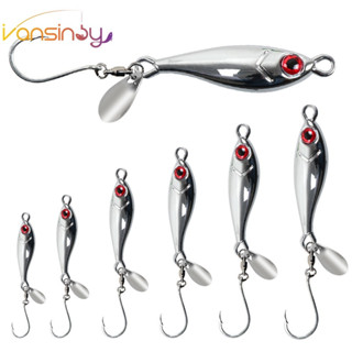 5g-40g iscas artificial micro jig de pesca Metal Tiro Longo Isca Dura Colher De Anzol Artificial Fiação De em Oferta na Shopee