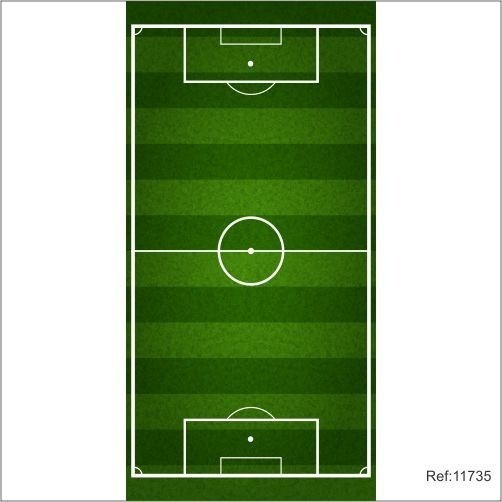 Painel de de Coração Futebol Seleção Brasileira Vertical 1,00x2,10 Em Tecido
