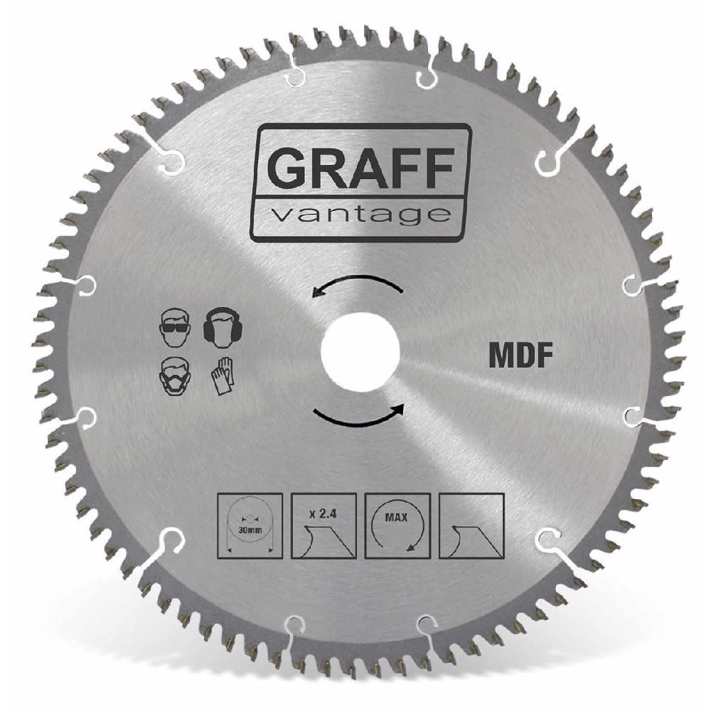 Serra Circular C/ Pastilha De Metal Duro P/ Mdf 250mmx80d (581,0001) - Graff Vantage