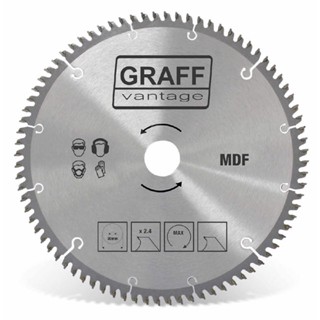 Serra Circular C/ Pastilha De Metal Duro P/ Mdf 250mmx80d (581,0001) - Graff Vantage em Oferta na Shopee