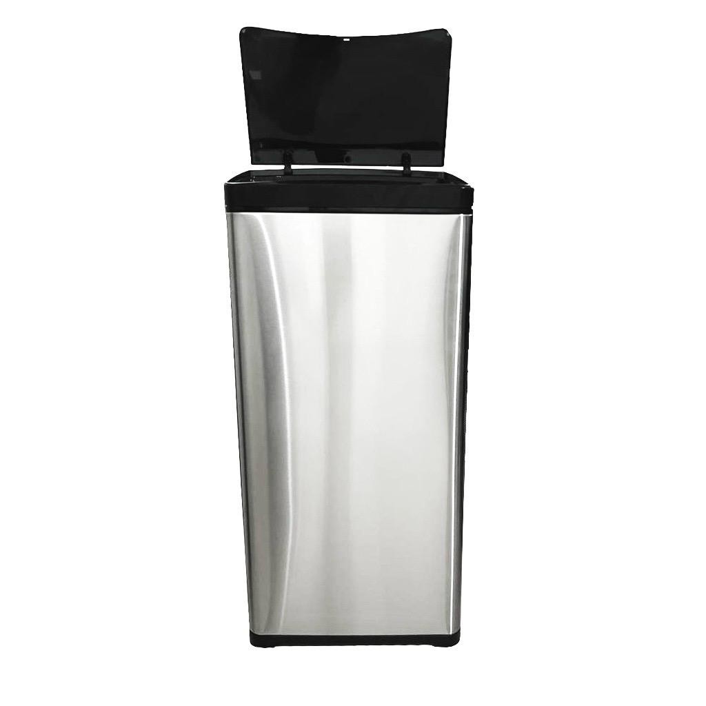 Lixeira Automática Cozinha Aço Inox 50L Inteligente Sensor Premium · foto 2