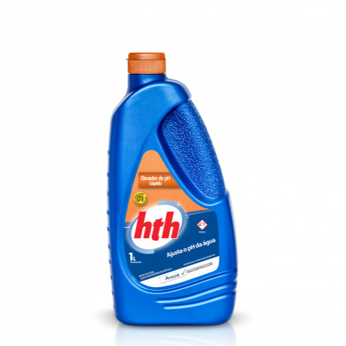 HTH Elevador de pH Líquido Piscinas 1 Litro em Oferta na Shopee