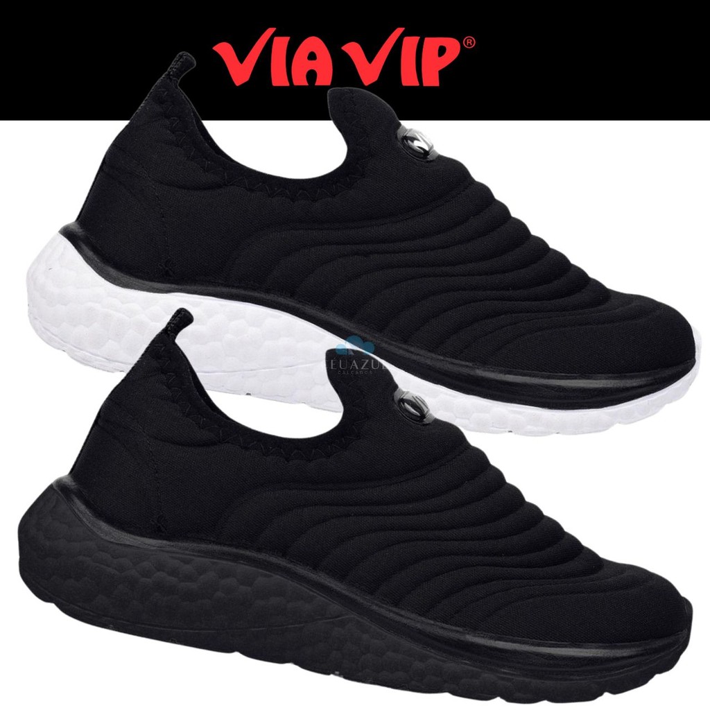 Tênis Infantil Jogging Escolar Via Vip Menino Casual Calce Fácil Confortável em Oferta na Shopee