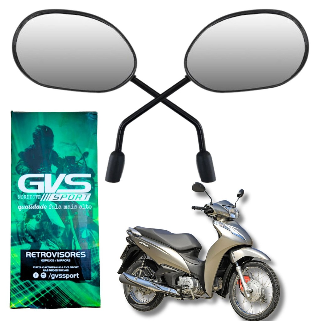 Retrovisor Gvs Modelo Original Honda Biz 125 110i 2018 2019 2020 2021 2022 2023 2024 2025