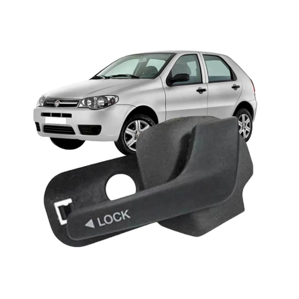 Macaneta Interna Esquerda Palio Siena Strada Weekend Preta