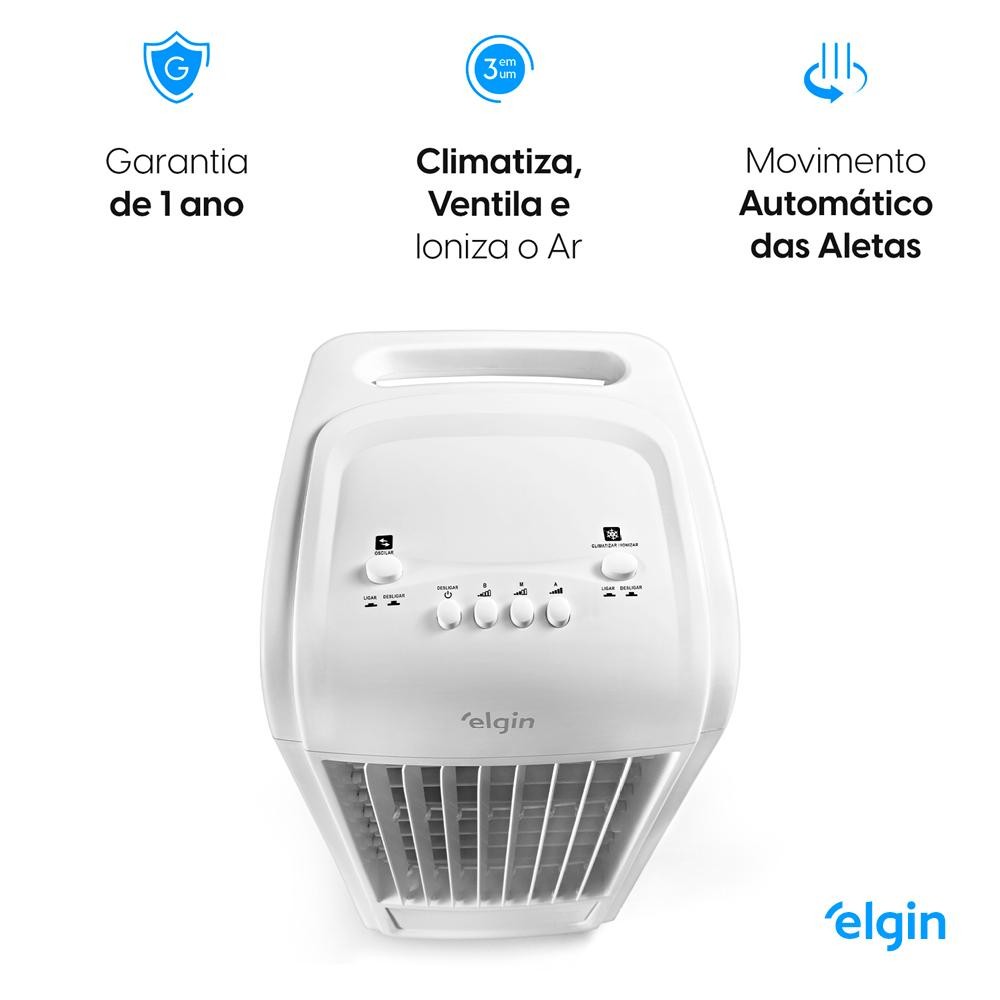 Detalhes do Climatizador de Ar Frio 3 em 1 Elgin Smart 3,5 litros 110V