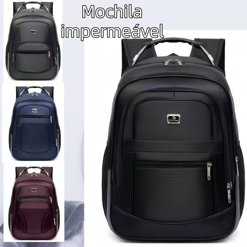Mochila Masculina Impermeável Reforçada Cabo De Aço Resistente Para Notebook, Trabalho e Escola