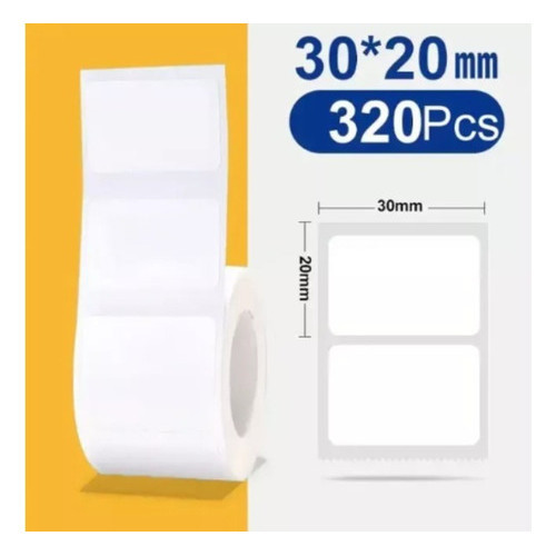 Rolo Etiqueta Niimbot B1 / B21 / B3s / B203 30x20mm (320un) em Oferta na Shopee