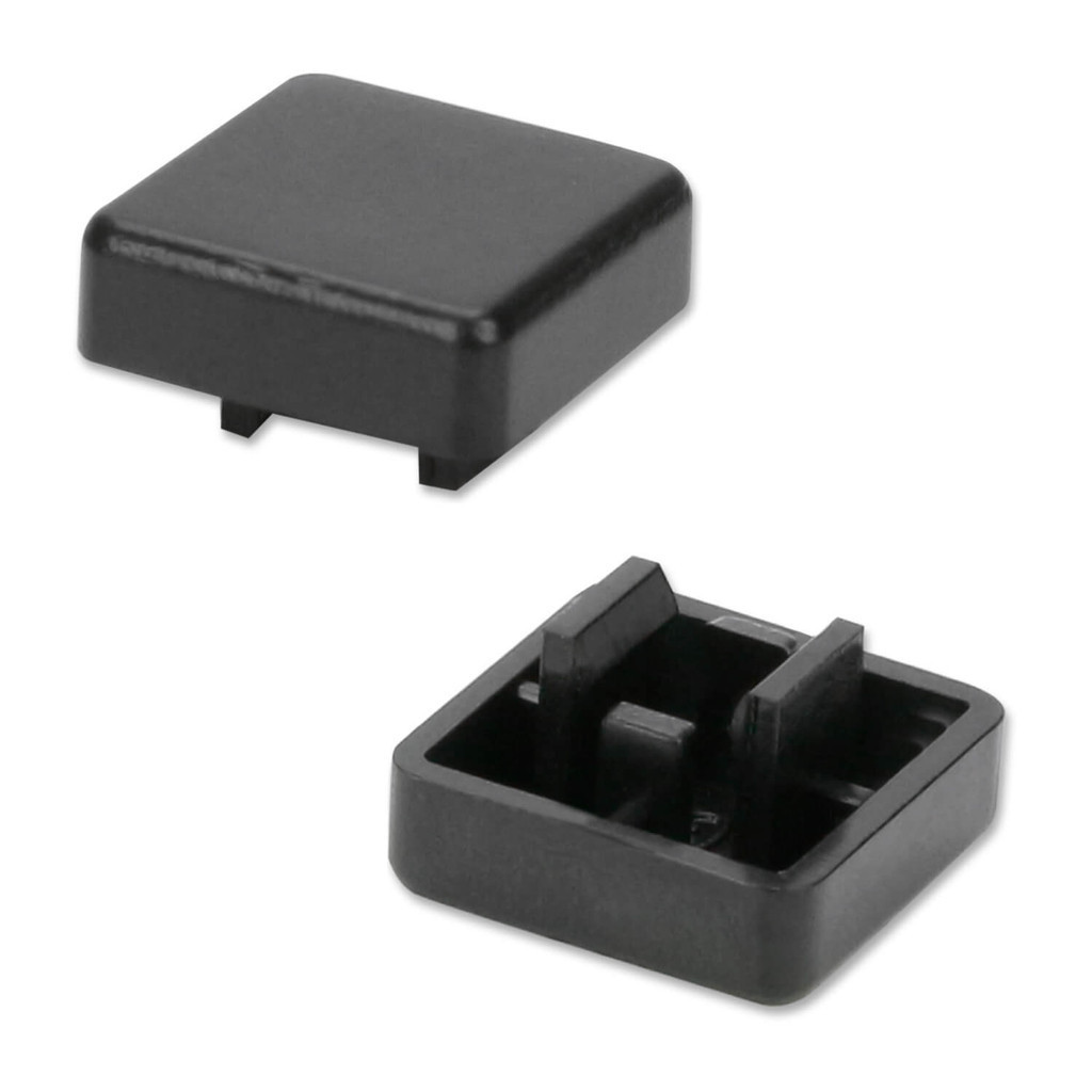 50x Knob Quadrado Confira Medidas nas Fotos - Preto