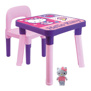 Mesinha Infantil Didática com Cadeira Hello Kitty ( 0190 G) em Oferta na Shopee
