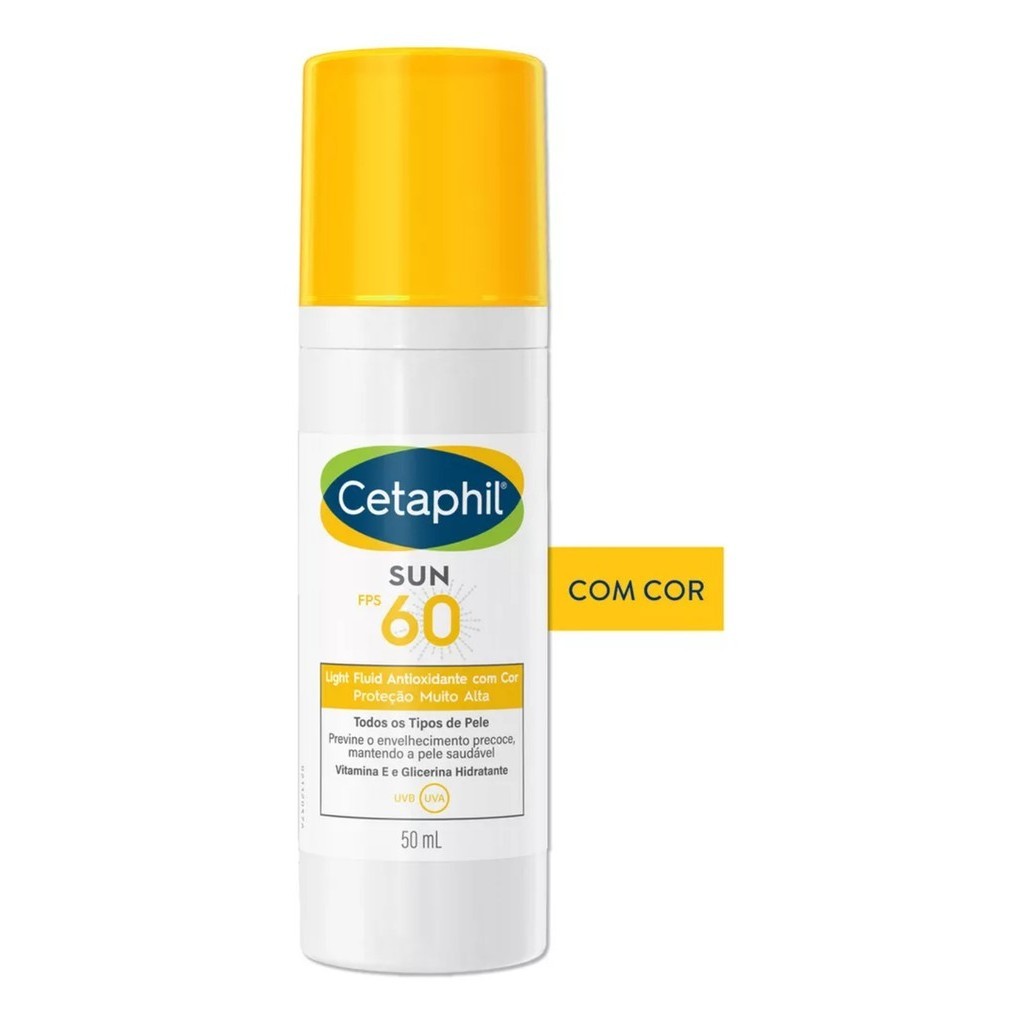 Protetor Solar Cetaphil Antioxidante Facial Com Cor Fps 60 50ml