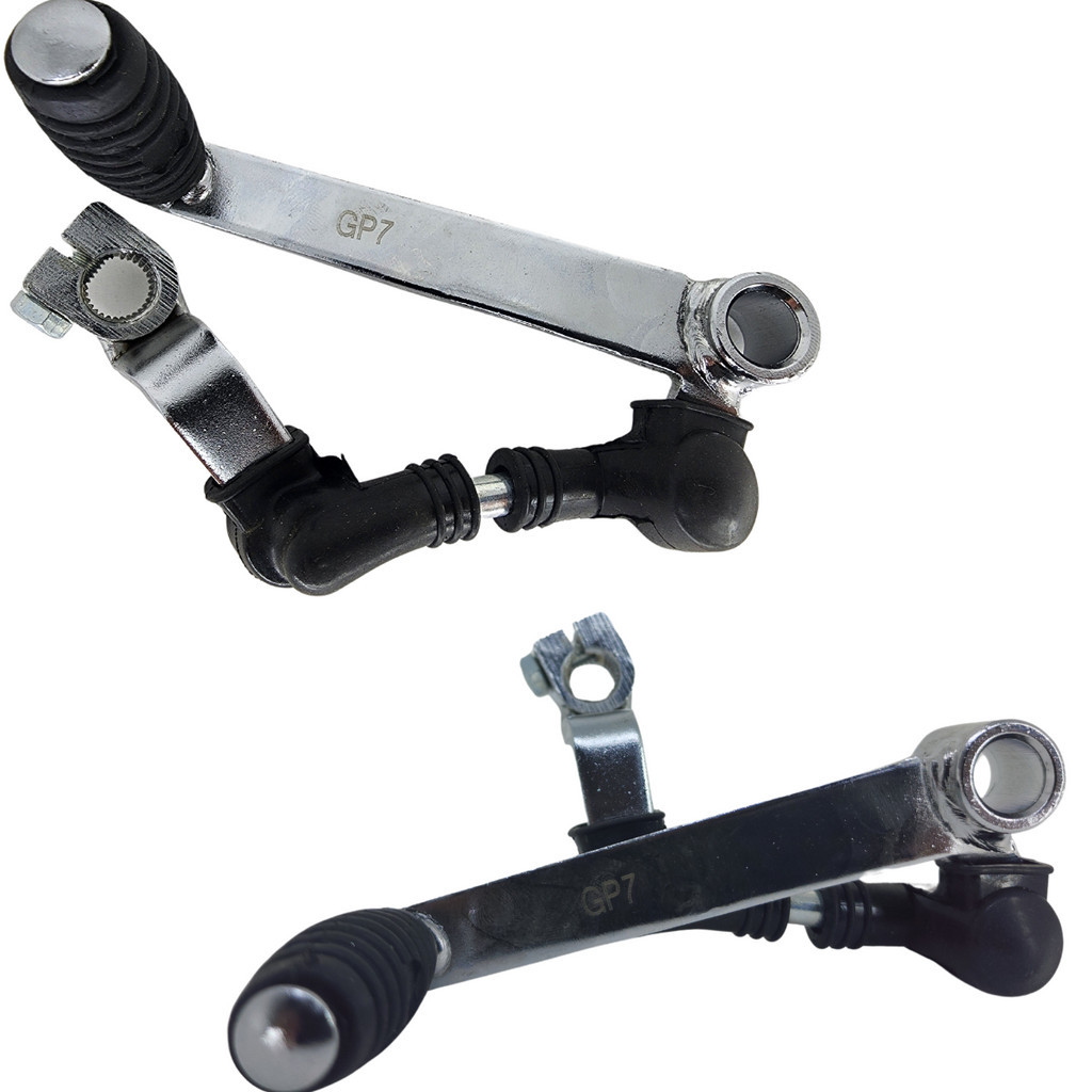 Pedal de cambio Completo cromado CG150 SPORT 2005 2006 2007 2008 Com borrachas