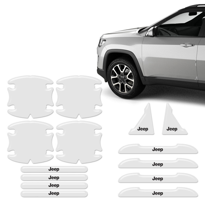 Adesivo Protetor de Maçaneta Jeep Compass, Renegade Resinado Genérico
