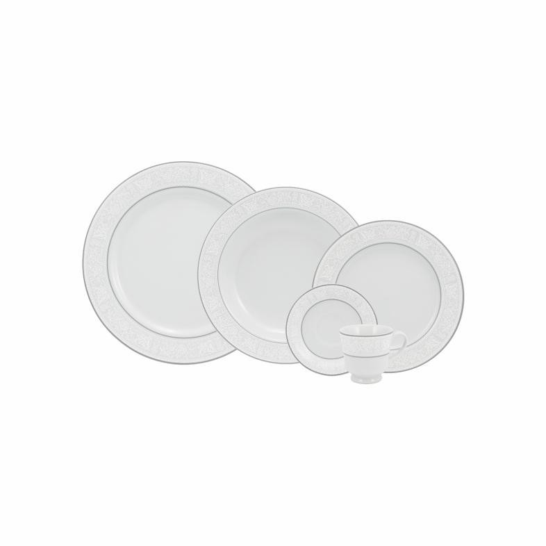 Jogo de Jantar 20 Peças Café Martha Porcelana Schmidt em Oferta na Shopee