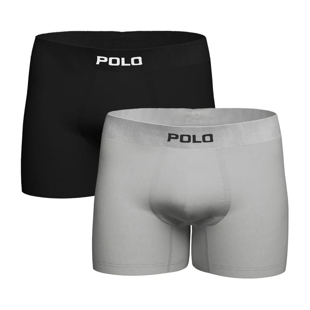Kit Com 2 Cuecas Boxer Polo 781 Algodão Sem Costura Sortida em Oferta na Shopee