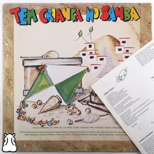 LP Tem Criança No Samba - Disco de Vinil 1984 - Amostra - Hm