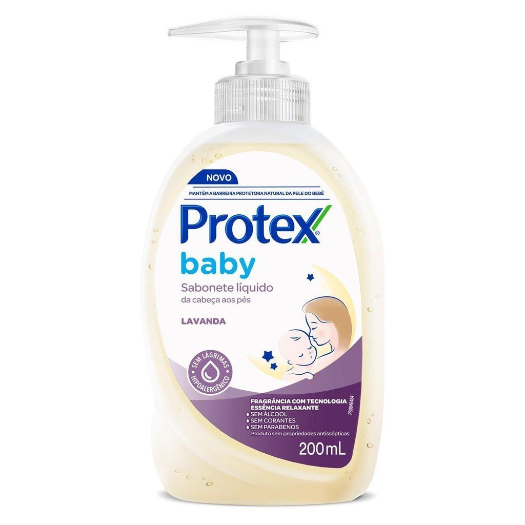 Sabonete Líquido Para Bebês Protex Baby Lavanda 200ml - Mom & Baby